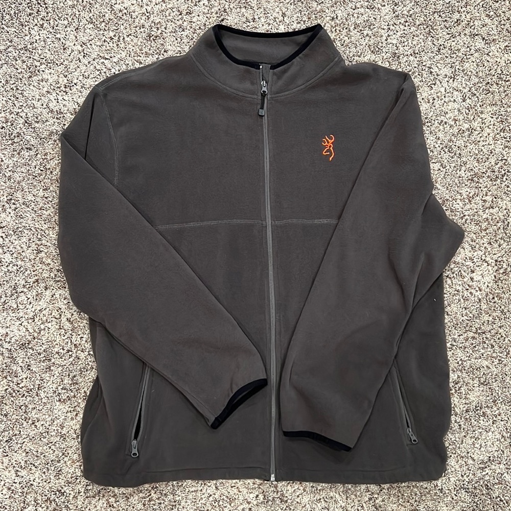 Brownish-grey Browning fleece jacket 2xl